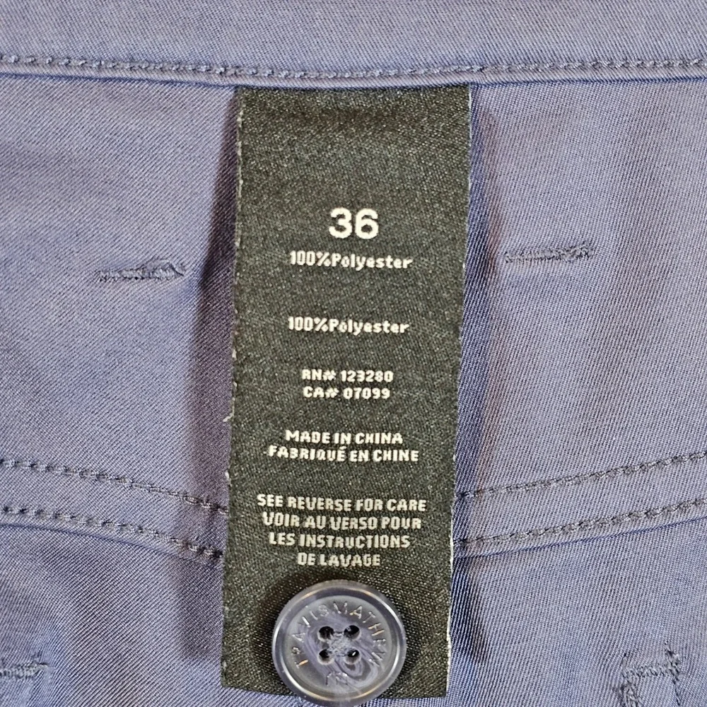 Travis‎ Mathew Open to Close Mens Navy Blue Performance Golf Pants Size 36 Solid